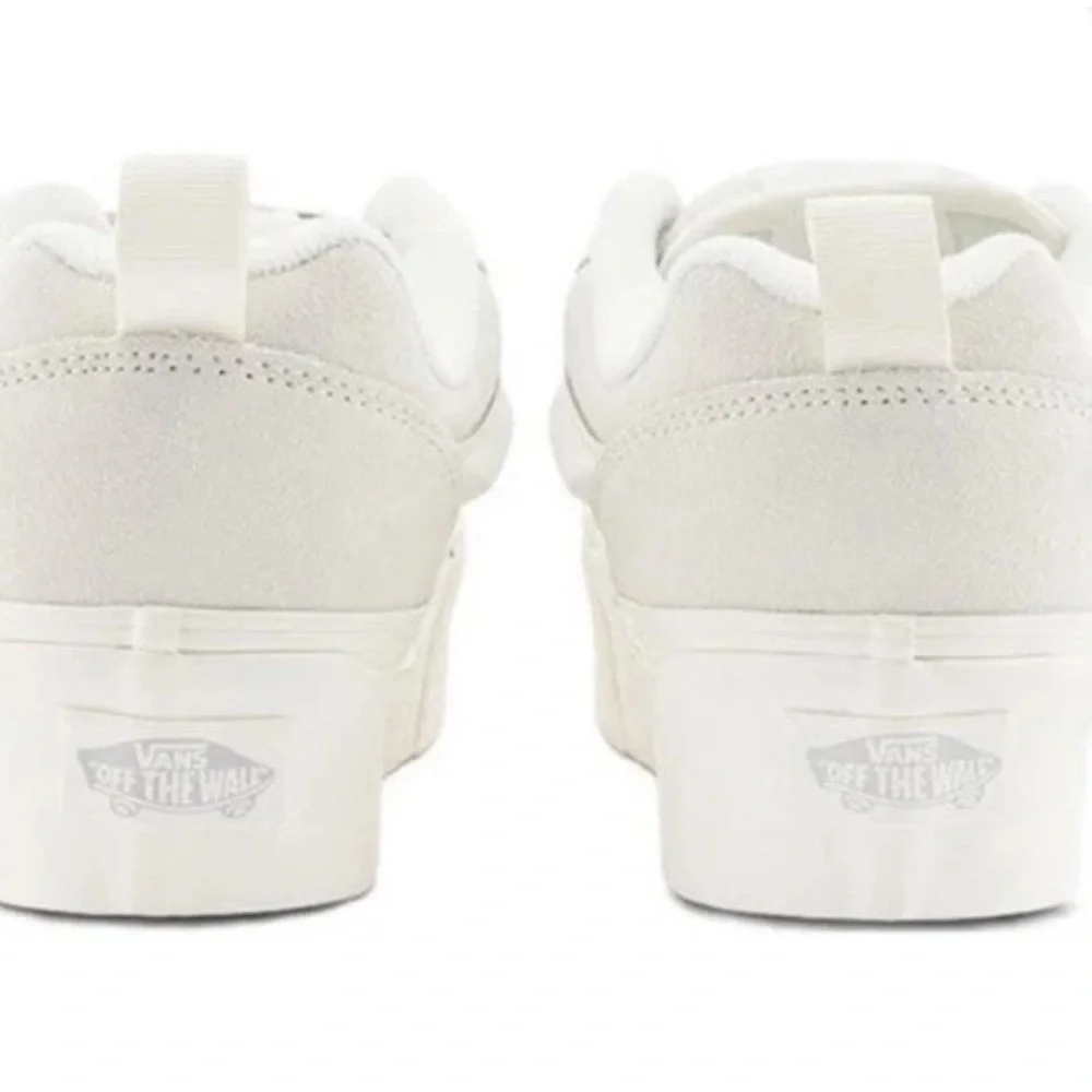 VANS Knu Stack Skate Shoes Lace Up Platform white Puffy Sneakers W 9.5 M 8 NEW - Picture 7 of 13